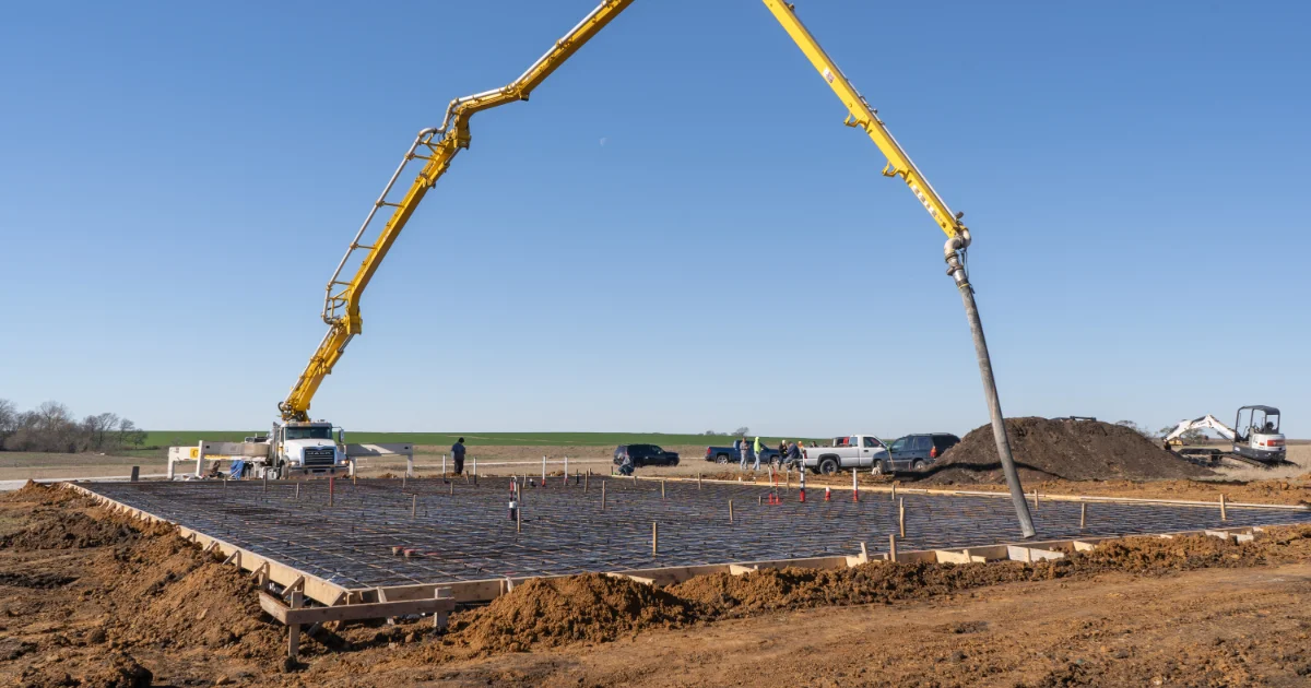 Concrete Foundation For A Bakery Near Itasca, Texas