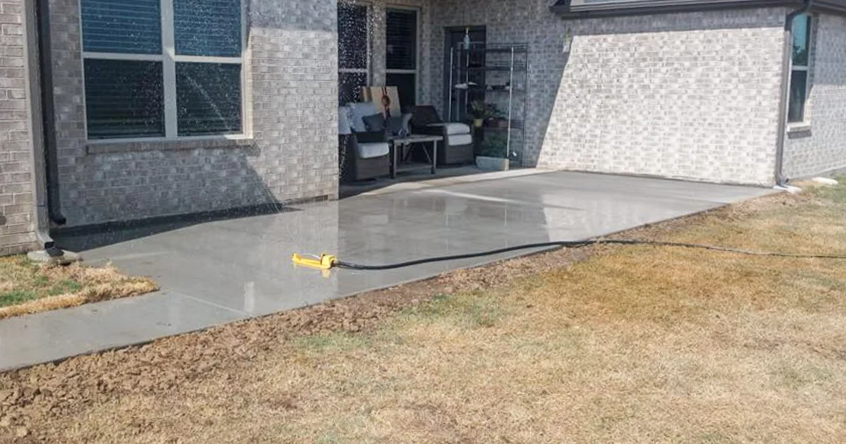 Concrete Patio Extension for Multigenerational Family