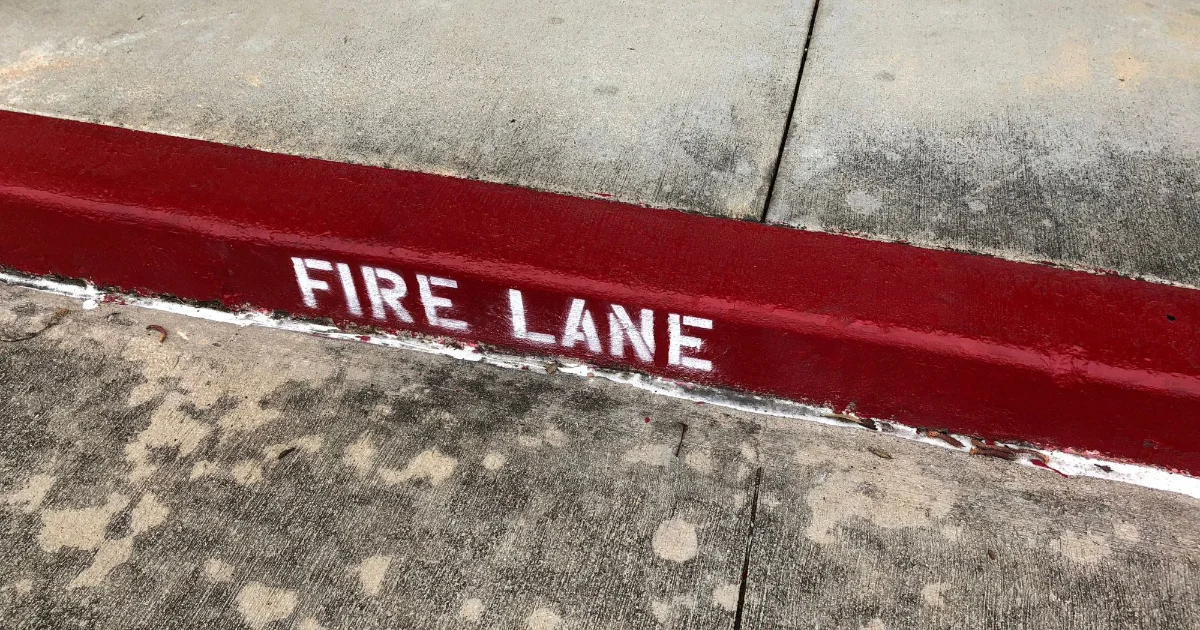 Top 3 Ways a Broken Fire Lane Can Turn Into a Major Liability